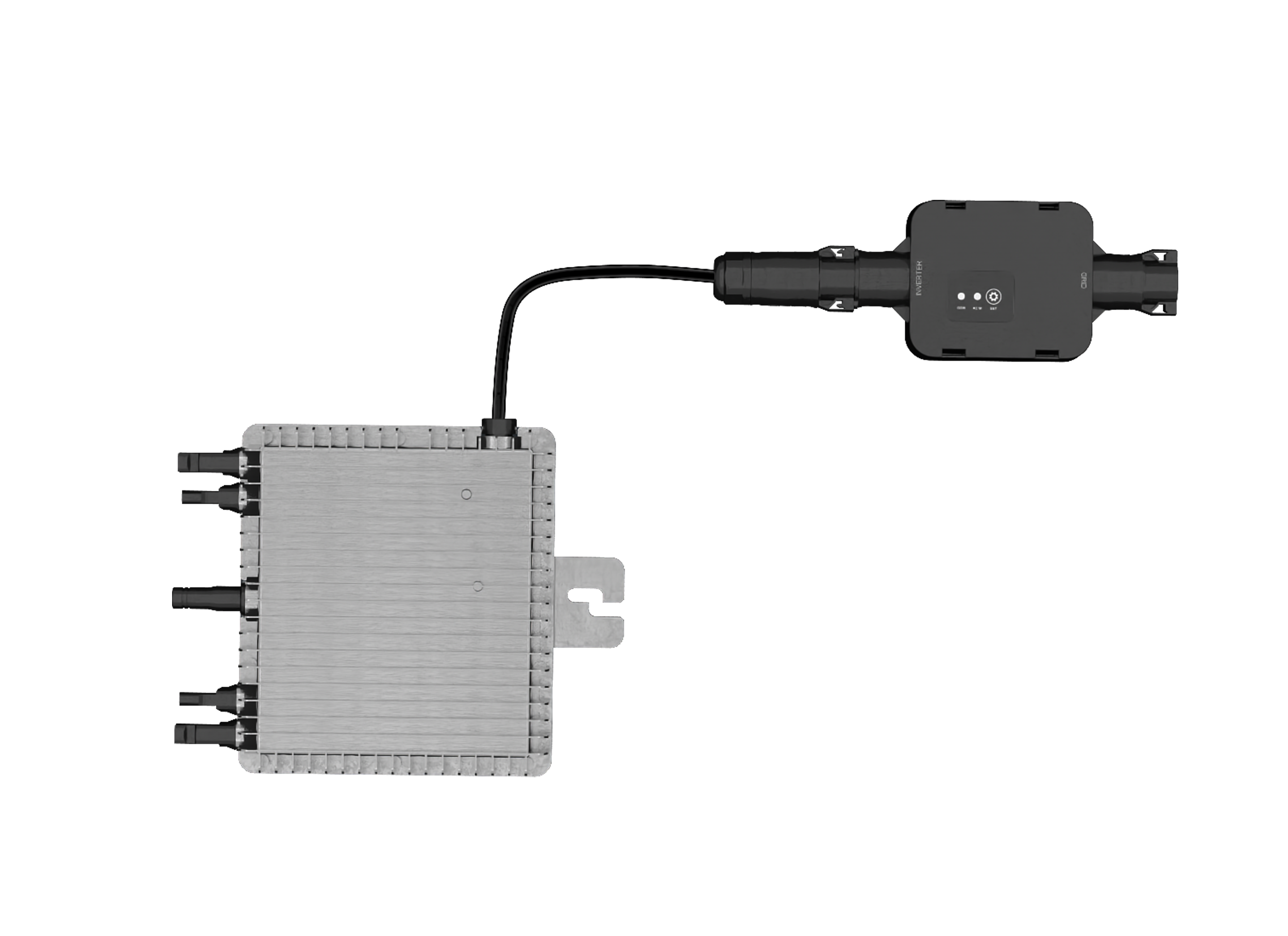 DEWIN Micro-onduleur connecté au réseau MPPT, Micro-onduleur réglable en  Puissance 1000W adapté aux Panneaux