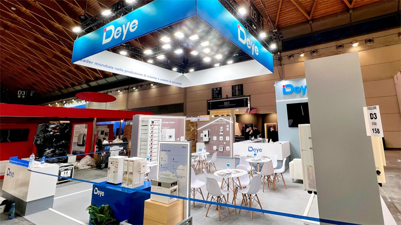 Deye dévoile des produits à l'Energy Transition Expo en Italie
